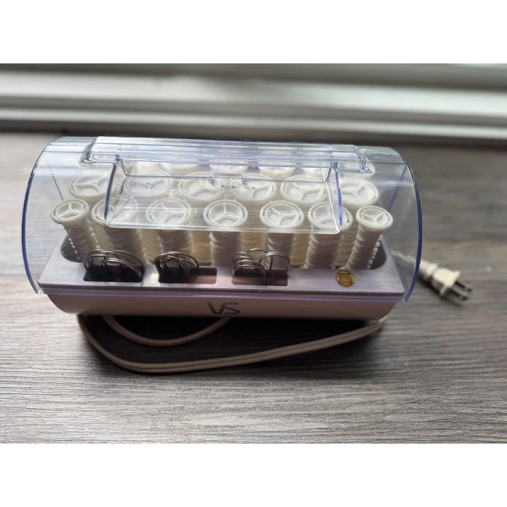 Vidal Sassoon Hairsetter curlers Model E65995 20‎ curlers 19 clips
